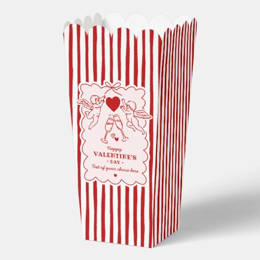 Vintage Cupid Doodles Valentine's Day Party フェイバーボックス (正面)