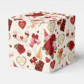 Vintage Cupid Floral Birthday Valentine フェイバーボックス (正面サイド)