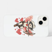 Vintage Cupid Phone Case iPhoneケース (裏面横)