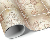 Vintage Cupid Valentine Gift ラッピングペーパー (ロールコーナー)
