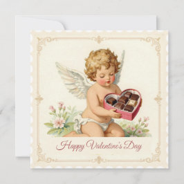 Vintage Cupid – Valentine’s Day Stamp Style シーズンカード