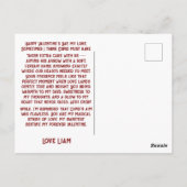 Vintage Cupid With Heart Bow ポストカード (裏面)