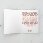 Vintage Cupid with Rose Bouquet カード (内部)