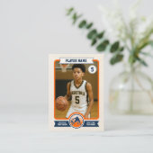 Vintage Custom Basketball Trading Card, Orange コーリングカード (スタンド正面)