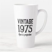 Vintage Custom Birthday Gift Mug カフェラテマグ (右)