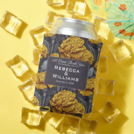 Vintage Custom Carnation Petal Spring Wedding 缶クーラー