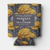 Vintage Custom Carnation Petal Spring Wedding 缶クーラー (正面)