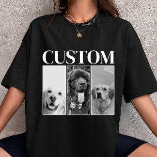 Vintage Custom Pet dog cat photo personalized 90s  Tシャツ