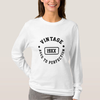 Vintage Custom Year – Aged to Perfection Design Tシャツ