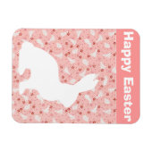 Vintage Cute Animal Easter | Bunny  マグネット (横)