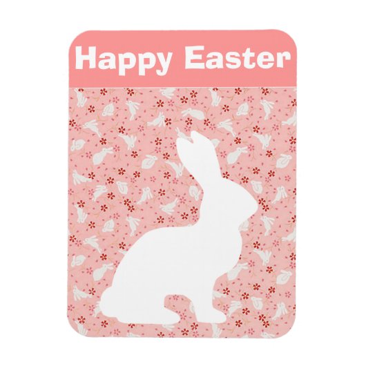 Vintage Cute Animal Easter | Bunny  マグネット (縦)