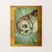 Vintage cute owl illustration ジグソーパズル (縦)