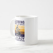 Vintage Cycling Tee コーヒーマグカップ (正面左)
