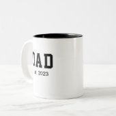 Vintage Dad Established Gift ツートーンマグカップ (正面左)