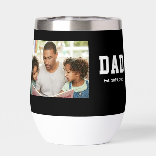 Vintage Dad Established Gift Photo (背面)