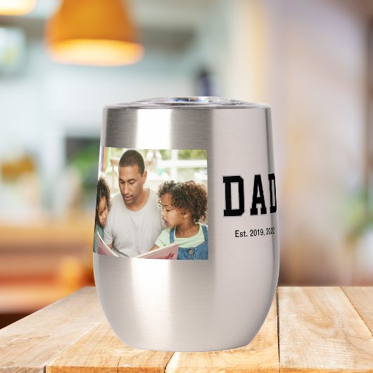 Vintage Dad Established Gift Photo