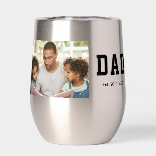 Vintage Dad Established Gift Photo (背面)