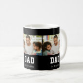 Vintage Dad Established Gift Photo コーヒーマグカップ (正面右)