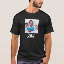 Vintage Dad Established Gift Photo Tシャツ