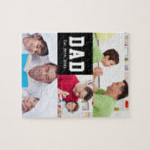 Vintage Dad Established Gift Text 3 Photo  ジグソーパズル (横)
