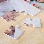 Vintage Dad Established Gift Text 3 Photo  ジグソーパズル (側面)