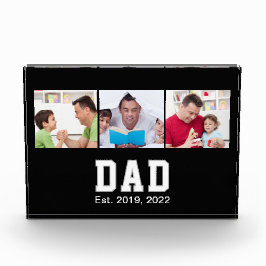 Vintage Dad Established Gift Text 3 Photo  フォトブロック