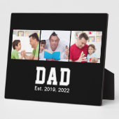 Vintage Dad Established Gift Text 3 Photo  フォトプラーク (側面)