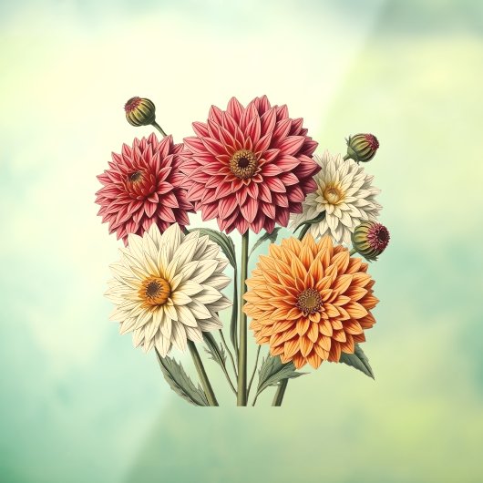 Vintage Dahlia ウィンドウサイン (シート3)