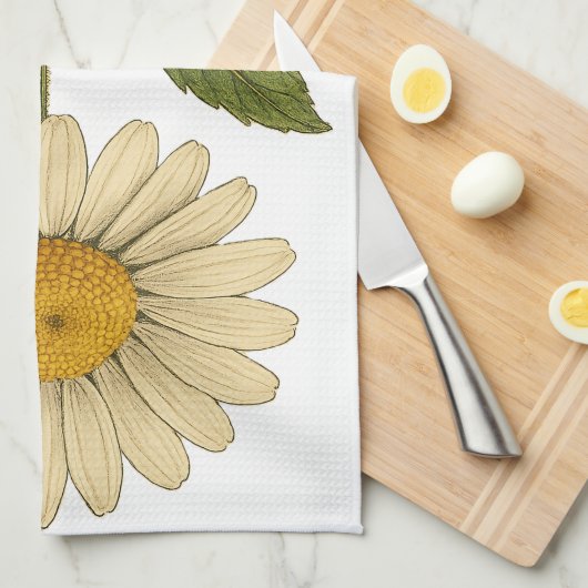 Vintage Daisy キッチンタオル (四つ折り)