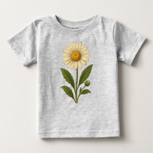 Vintage daisy ベビーTシャツ (正面)