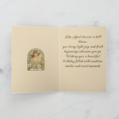 Vintage Daisy Flourish Art Nouveau カード (内部)