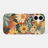 Vintage Daisy Garden iPhone 16ケース (裏面横)