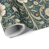 Vintage Daisy Garden Pattern ラッピングペーパー (ロールコーナー)