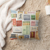 Vintage Dallas Matchbook Pillow クッション (ブランケット)