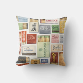 Vintage Dallas Matchbook Pillow クッション