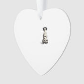 Vintage Dalmatian Dog From Behind Illustration Min オーナメント (正面)