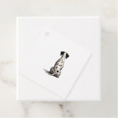 Vintage Dalmatian Dog From Behind Illustration Min フェイバータグ (インサイチュ)