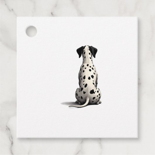 Vintage Dalmatian Dog From Behind Illustration Min フェイバータグ (正面)