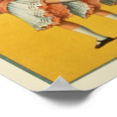 Vintage Dance Troop Advertisement ポスター (角)