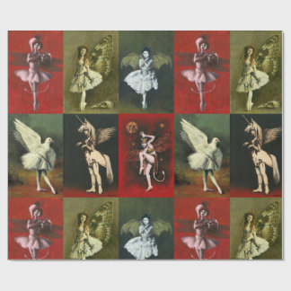 Vintage Dancing Imps Wrapping Paper ラッピングペーパー
