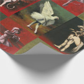 Vintage Dancing Imps Wrapping Paper ラッピングペーパー (角)