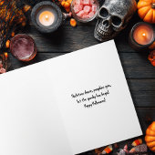 Vintage Dancing Skeleton Spooky Gothic カード