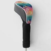 Vintage Dandelion Abstract Pattern (1) ゴルフヘッドカバー (アングル)