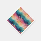 Vintage Dandelion Abstract Pattern (1) スタンダードカクテルナプキン (角)