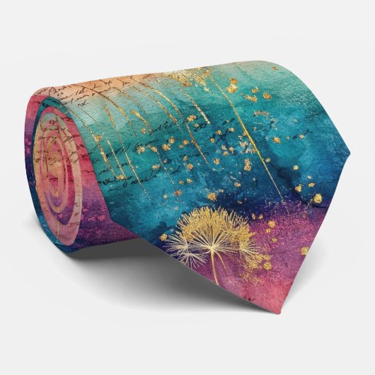 Vintage Dandelion Abstract Pattern (1) ネクタイ (ロール)