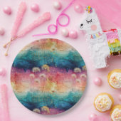 Vintage Dandelion Abstract Pattern (1) ペーパープレート (パーティー)