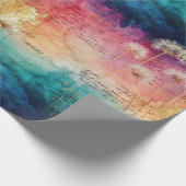 Vintage Dandelion Abstract Pattern (1) ラッピングペーパー (角)