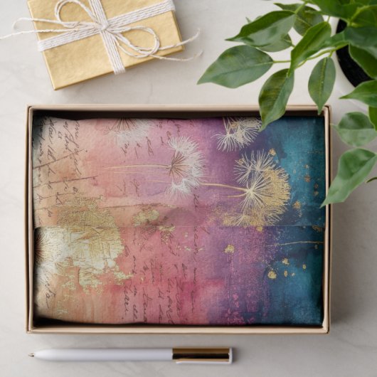 Vintage Dandelion Abstract Pattern (1) 薄葉紙 (ギフト)