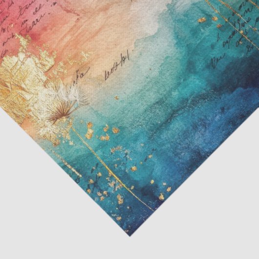 Vintage Dandelion Abstract Pattern (1) 薄葉紙 (詳細)