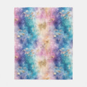 Vintage Dandelion Abstract Pattern (2) フリースブランケット (正面)